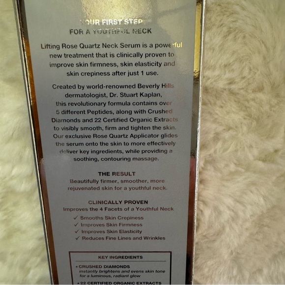 KAPLAN MD Diamond Contour Lifting Rose
Quartz Neck Serum 1.7 oz. Rose Quartz App - Picture 6 of 9
